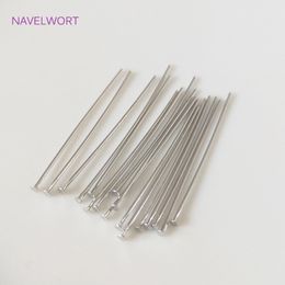 100pcs/Bag 20-40 mm Flat Head Pins 18k Gold Plated Headpins For Jewellery Making Supplies DIY Findings Wholesale