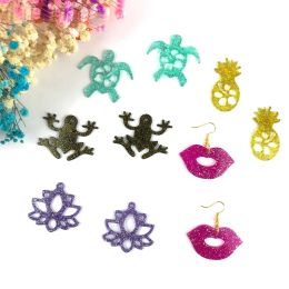 Shiny Glossy Silicone Resin Moulds Frog Turtle Earrings Mould DIY Keychain Pendant Jewellery Epoxy Resin Crafting Moulds