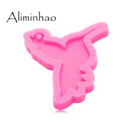 DY0683 Super Glossy Resin Hummingbird Mold Epoxy Craft Keychain Silicone Phoenix Moulds Polymer Clay DIY Jewelry Making