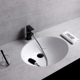 Creative Built-in Washbasin Under Counter Sinks Ceramic Oval Bathroom Sinks Vessel Sink Modern Sink Basin Modern Kitchen Sink