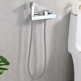 Chrome/Black/Grey Basin Shower Mixer Faucet Hot And Cold Water Mixer Crane Shower Faucet Bidet Shower Faucet Basin Tap