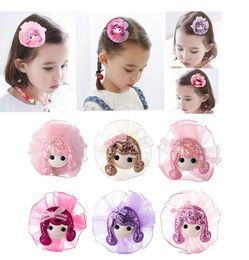 New Arrial Kids Children Hair Clips For Girls Hair Accessories Hair Barrette Cute Doll Head Horquillas De Pelo Infantiles7438940