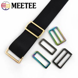 Meetee 38mm 10/20Pcs Metal Ring Buckles Tri-Glide Adjust Clasp Bag Straps Hook DIY Webbing Belt Buckle Hardware Accessories
