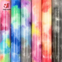 Window Stickers 19"x39" Clouds Watercolor Tie Dye Heat Transfer Iron On Tshirt Press Cricut Film HTV Printing For Fabric Craft DIY