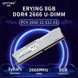 RAMs (1piece)ERYING Desktop RAM Memory 8GB DDR4 2666Mhz UDIMM Gaming Memory Customized For Onboard i7 i9 Kit Motherboard