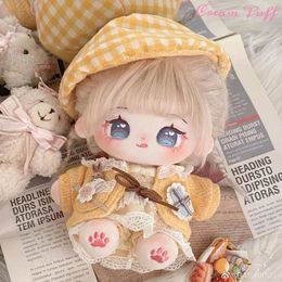 Doll Clothes for 20cm Idol Dolls Accessories Plush Dolls Clothing Cute Plush Bear Suit Stuffed Toy Dolls Outfit Handmade 240329