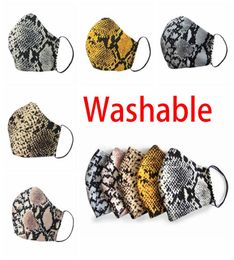 Fashion Leopard Print Face Cover Designer Mask Washable Dustproof Respirator Riding Cycling Men Women Outdoor Sports Print Party M2247542