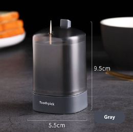 Automatic Toothpick Dispenser Household Table Toothpick Container Holder Storage Box Push-type Holder Kitchen Hygienic Design