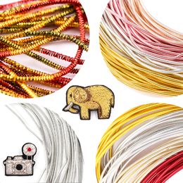 QIAO 10g/lot Hollow Line Sewing Accessories Copper Wire For Needlework Embroidery Badge Mat Handmade Jewelry Accessories