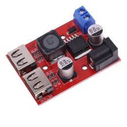 LM2596 Dual USB Output 9V / 12V / 24V / 36V Car Charger Switch 5V DC-DC Power Supply Module 3A Buck Regulator Converter