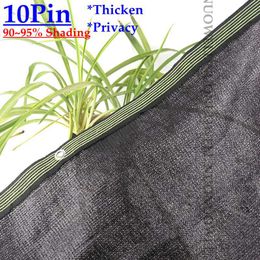 New Thicken10Pin 90~95% Anti-UV Black HDPE Shading Net Garden Yard Sun Shelter Safety Fence Nets Home Sun Shade Net