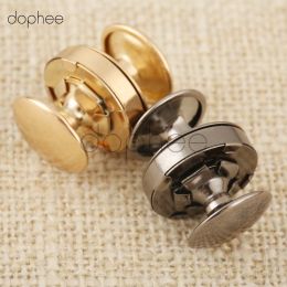 dophee 10pcs 14/18mm Magnetic Snaps Double Rivet Clasps Buttons Fasteners Buckles DIY For Lady Handbag Purse Clothes Luggage