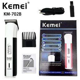 Clippers Popular Professional Rechargeable Shaver Kemei KM702B Professional Battery Electric Rechargeable Hair Clipper Trimmer