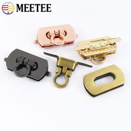 2/5Pcs 25x13mm/30x17mm Metal Bag Locks Buckles Detachable Twist Turn Lock Clasp for Leather Craft Purse Buckle HardwareAccessory