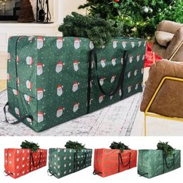 Storage Bags Large Christmas Tree Bag Organizer Durable Waterproof 210D Oxford Fabric With 4 Handles Space Saving Home Accessories