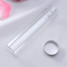 Tubes Test With Plastic Caps Clear Screw Tube Lids Candy Plants For Bath Salt Favour Party Cap Organiser Small Bottles Tubing