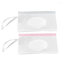 Storage Bags Travel Baby Wipes Pouch Refillable Eco Friendly Wet Wipe Convenient Accessory For Strollers Diaper