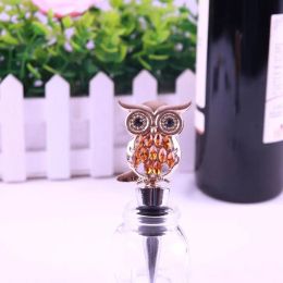 Cute Owl Wine Bottle Stopper Vacuum Sealed Reusable Plug Caps Wedding Wedding Party Decorations Gift