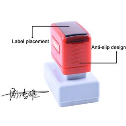 Teacher Name Custom Name Stamp Signature Calligraphy Selfing-inking Personalized Stamp for School Student Child Cloths Ink Stamp