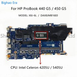 Motherboard DAX8JMB16E0 For HP ProBook 450 G6 440 G6 Laptop Motherboard With 4205U i3 i5 i7 CPU UMA DDR4 L44886601 L44887601 L44881601