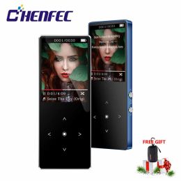 Players 2023 Bluetooth MP3 Player 16G Touch Key HIFI Ultrathin Portable Metal Walkman FM Radio,eBook,USB Cable