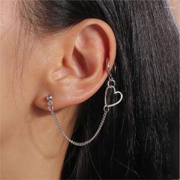 Backs Earrings Aihua Fashion Simple Tiny Heart Clip For Women Romantic Earring Ear Cuff Trendy Jewellery Gifts