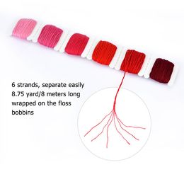 Embroidery Starter Kit For Beginners With Storage Box Pen Needle 50/108 Color Threads Cross Stitch Tools Mom DIY Sewing Set