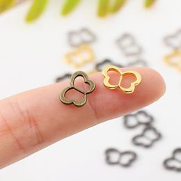 20Pcs Newest 3.5mm Mini Ultra-small Tri-glide Belt Buckle Doll Bags Butterfly Buckles Diy Doll Buttons Shoes Accessories