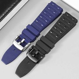 Watch Bands Fluororubber Watch Strap With Substitute Breitling Super Mechanical Chronograph B01/Super Ocean Series Convex interface 22/24mmL2404