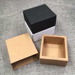 50Pcs/Lot Two Sizes Paper Drawer Type Gift Box Kraft Cardboard Wedding Gift Box For Packaging Candy/Craft/Cosmetics