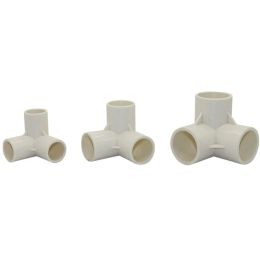 3D Tee Inner Diameter 20/25/32mm Greenhouse Garden PVC Pipe Connectors Agriculture Tools Water Pipe Joint 1 Pcs