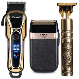 Trimmers KM1990 Clipper Electric Hair Trimmer for men Electric shaver professional Men's Hair cutting machine Wireless barber trimmer