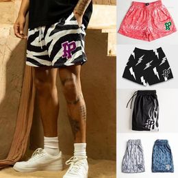 Men's Shorts Trend Basic Mens Casual Fitness Sports Short Pants Summer Gym Workout Classic Polyester Mesh Basketball