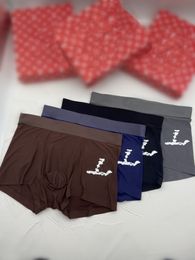Summer Ice Silk Cool Breattable Designer underkläder Bekväma mjuka boxare Sexiga underbyxor
