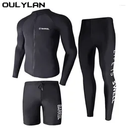 Women's Swimwear Oulylan Training Suits Men Swimsuit Diving Suit Long Sleeve Quick Drying Wetsuit Summer Sun Protection Spearfishing Swim