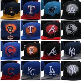 31 Colors YShun Men's Baseball Snapback Hats Classic All Teams Royal Blue Hip Hop Black Navy New York" Sport Adjustable Caps Chapeau Sprint Stitched Mix Colors Ap5-04