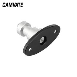 CAMVATE Table /Ceiling /Wall /Podium Mount Holder With 1/4"-20 Male Thread Screw Connector & Oval Base For Accessory Connecting
