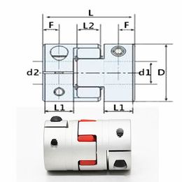 1PCS Flexible Plum Shaft Coupling D20L25 D20L30 D25L30 D25L35 D30L35 CNC Stepper Motor Coupler Jaw Shaft Coupling 5mm 8mm 10mm