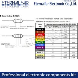 0510 1W 2.2mH 2200UH 2.2MH 2200 UH 222K Axial Fixed Color Code Ring Inductors DIP Inductance Radios TV Electromagnetic Induction