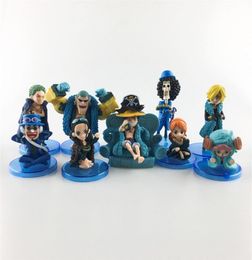 One Piece Figures Set 9 Pieces Anime Cartoon Figure Character Model Toy Handmade PVC Figure Doll Ornaments for Luffy Shadow Charac8883579