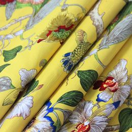 European countryside style Bed Runner Flower and Bird Yellow Bedspread Bedding Scarf Wedding Party Home Hotel Bedroom Decoration