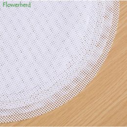 Round Silicone Dehydrator Sheets Non-stick Cuttable Food Reusable Steamer Mesh Premium Baking Mat for Fruit Dryer