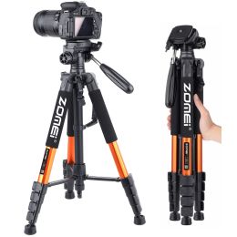 Tripods Zomei Professional Panorama Tripod Stand for Mobile DSLR Camera Phone Projector Webcam Spotting Scopes Video, 187cm 73.7inches