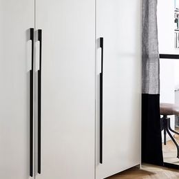 Handles Drawer Cabinet Furniture Kitchen Handles for Wardrobe Doors and Windows Black 1000mm Super Long Hardware