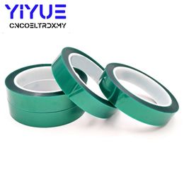 33M x 5/8/10/12/15/20/25MM Green High Temperature Resistant Tape Polyimide PET Tape For Electric Task/grills/powder coating