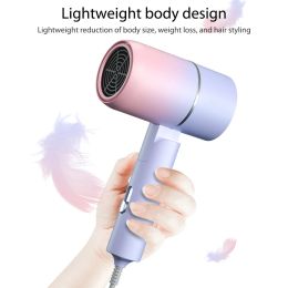 Dryers 220V Hair Drying Device Blue Light Electric Hair Drying Machine Hot&Cold Wind Portable Home Appliances for Barbershop