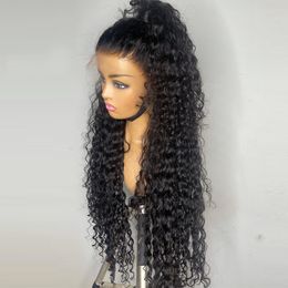 Charisma Synthetic Lace Front Wig Long Kinky Curly Synthetic Wigs With Baby Hair For Women Natural Hairline Black Lace Wig