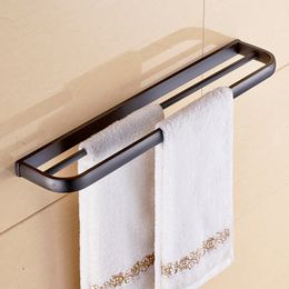 Black Bathroom Hardware Set Wall Mounted Towel Rack Shelf Towel Ring Wall Mounted Paper Holder Robe Hook Bath Accessories Set
