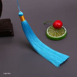 4Pcs Long Silk Hanging Rope Crafts Tassel Fringe DIY Clothes Decor Accessories Car Key Bag Jewellery Charm Pendant Craft Tassel
