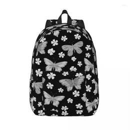 Storage Bags Butterfly Flower Backpack For Men Women Fashion Student Hiking Travel Daypack College Shoulder Bag Sports